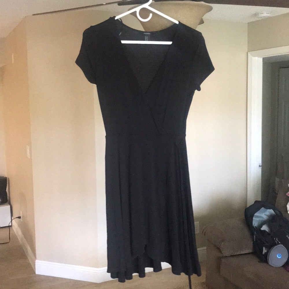 Forever 21 black wrap dress